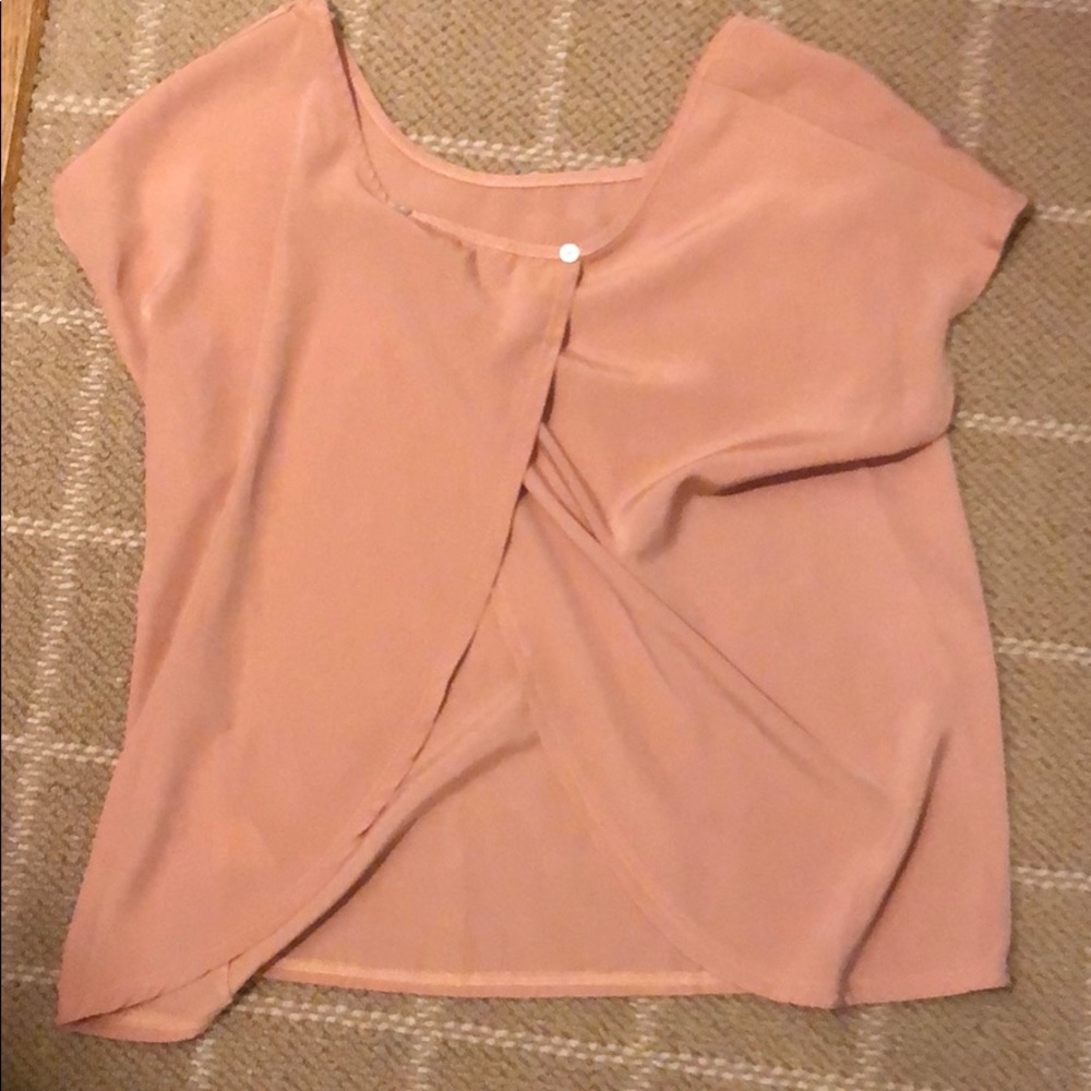 Open back Short Sleeve Blouse